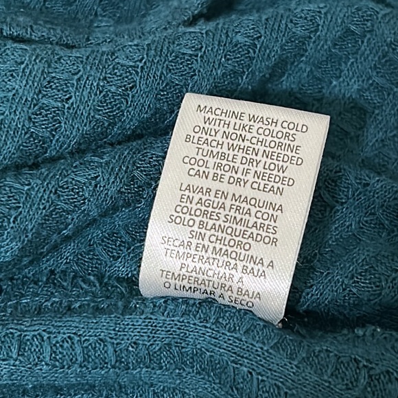 Chaser long Sleeves Tops Women’s Size XL waffle knit thermal button cuff - Picture 9 of 10